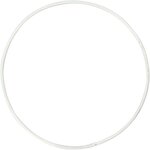 10 cercles en métal blanc - Ø 10 cm