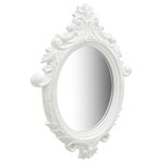 vidaXL Miroir mural style château 56x76 cm Blanc