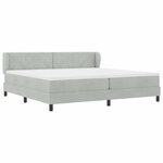 vidaXL Lit à ressorts avec matelas gris foncé 80x200 cm en velours