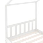 vidaXL Cadre de lit d'enfant Blanc Bois de pin massif 80x160 cm