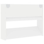 vidaXL Armoire à chaussures murale Blanc 80x18x60 cm Aggloméré