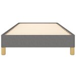 vidaXL Cadre de lit sans matelas gris foncé 90x190 cm tissu