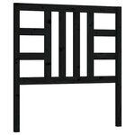 vidaXL Tête de lit Noir 106x4x100 cm Bois massif de pin