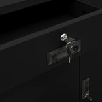 vidaXL Armoire de bureau Noir 90x40x102 cm Acier