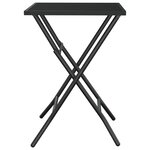 vidaXL Table de jardin pliable anthracite 50x50x72 cm maille d'acier