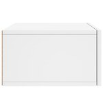 vidaXL Tables de chevet murales 2 Pièces blanc 35x35x20 cm