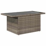 vidaXL Salon de jardin 5 Pièces avec coussins gris résine tressée acacia