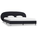 vidaXL Cadre de lit avec LED sans matelas noir 180x200 cm
