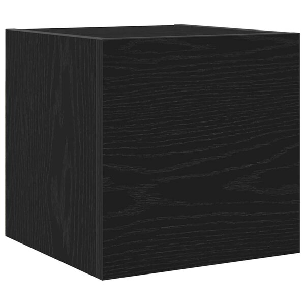 vidaXL Meuble TV Chêne noir 30 5 x 30 x 30 cm Bois d'ingénierie