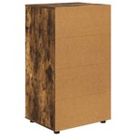 vidaXL Armoires de rangement 2 Pièces Chêne fumé 60 x 48 x 105 cm