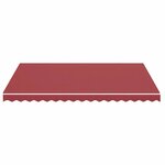 vidaXL Tissu de remplacement pour auvent Bordeaux rouge 4x3 m