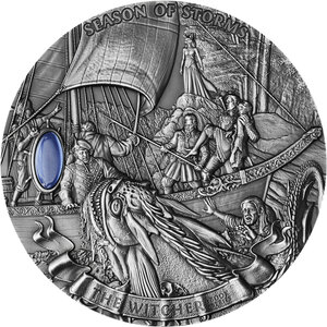 Monnaie SEASON OF STORMS The Witcher 1 Kg Kilo Argent 50$ Niue 2025