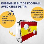 Best Sporting 11053-11062 - But de football 213 x 152 x 76 cm en noir avec cible de tir "Espagne"