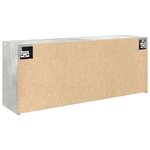 vidaXL Armoire murale de bain gris béton 100x25x40cm bois d'ingénierie