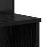 vidaXL Bureau avec Rangement Chêne noir 120.5 x 44 x 88.5 cm