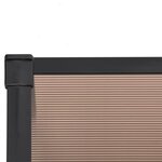 vidaXL Auvent de porte Noir 358 5x90 cm Polycarbonate