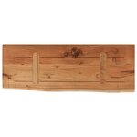 vidaXL Étagère murale rectangulaire massif acacia bordure assortie
