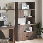 vidaXL Bibliothèque chêne marron 100x36x189 cm bois d'ingénierie