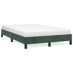 vidaXL Cadre de lit sans matelas vert foncé 120x190 cm velours