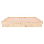 vidaXL Cadre de lit à LED sans matelas 140x190 cm bois massif