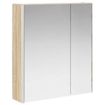 vidaXL Armoire Miroir de Salle de Bain Chêne Sonoma