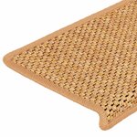 vidaXL Tapis d'escalier autocollants 15 Pièces 65x21x4 cm Orange