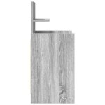 vidaXL Tables de chevet avec 2 tiroirs 2 Pièces sonoma gris 38x34x80 cm