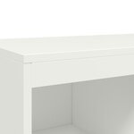 vidaXL Buffet haut blanc 68x39x111 5 cm acier