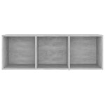 vidaXL Meubles TV 4 Pièces Gris béton 107x35x37 cm Bois d'ingénierie