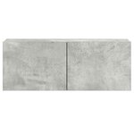 vidaXL Ensemble de meubles TV 5 Pièces Gris béton Bois d'ingénierie