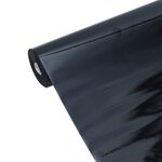 vidaXL Film de fenêtre statique dépoli noir 60x1000 cm PVC