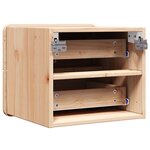 vidaXL Table de chevet Marron 39 x 34 x 33 cm Bois massif en pin