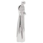 vidaXL Sculpture Argent 10x16x49 cm Aluminium