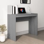 vidaXL Bureau Sonoma gris 90x40x72 cm Bois d'ingénierie