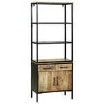Armoire haute vidaXL 70x35x180 cm en Bois Massif de Manguier