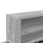 vidaXL Porte-manteau mural avec étagère Sonoma gris 100 x 12 x 43 5 cm