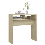 vidaXL Table console Chêne sonoma 78x30x80 cm Aggloméré