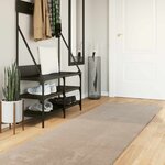 vidaXL Tapis doux à poils moyens et lavable HUARTE Sable 1000 x 80 cm