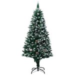 vidaXL Arbre de Noël artificiel pré-éclairé/boules pommes de pin 150cm