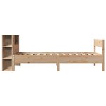 vidaXL Lit bibliothèque sans matelas 90x190 cm bois de pin massif
