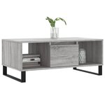 vidaXL Table basse Sonoma gris 90x50x36 5 cm Bois d'ingénierie