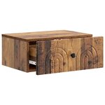 vidaXL Cabinet de chevet mural 2 Pièces Bois ancien 49 x 34 5 x 20 cm
