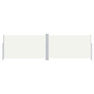vidaXL Auvent latéral rétractable Crème 180x600 cm