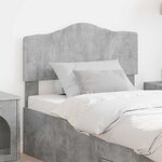 vidaXL Tête de lit Gris béton 80 cm Bois d'ingénierie