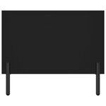 vidaXL Table basse noir 102x50x40 cm bois d'ingénierie