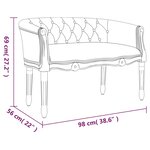 vidaXL Banc 98x56x69 cm lin