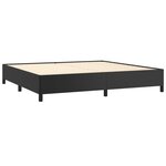 vidaXL Cadre de lit sans matelas noir 200x200 cm similicuir