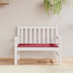 vidaXL Coussin de banc de jardin rouge bordeaux 120x50x4 cm