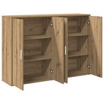 vidaXL Buffet chêne artisanal 60 x 31 x 84 cm Bois d'ingénierie