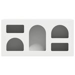 vidaXL Meuble TV Blanc 80 x 35 x 40 cm Bois d'ingénierie